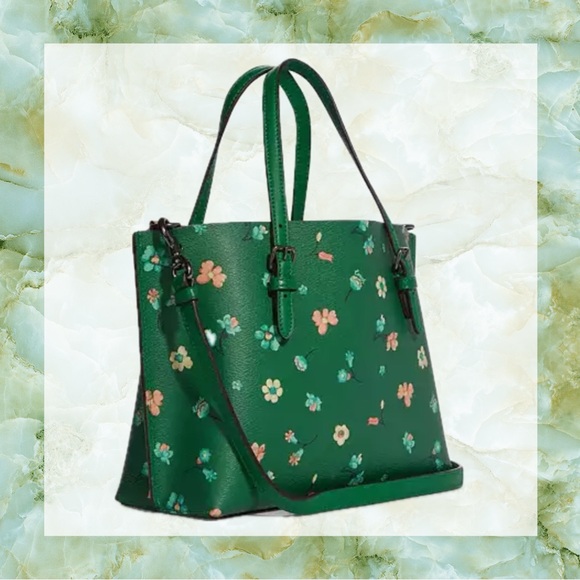 Coach Mollie Tote Bag with Mystical Floral Print NWT! - Picture 2 of 6